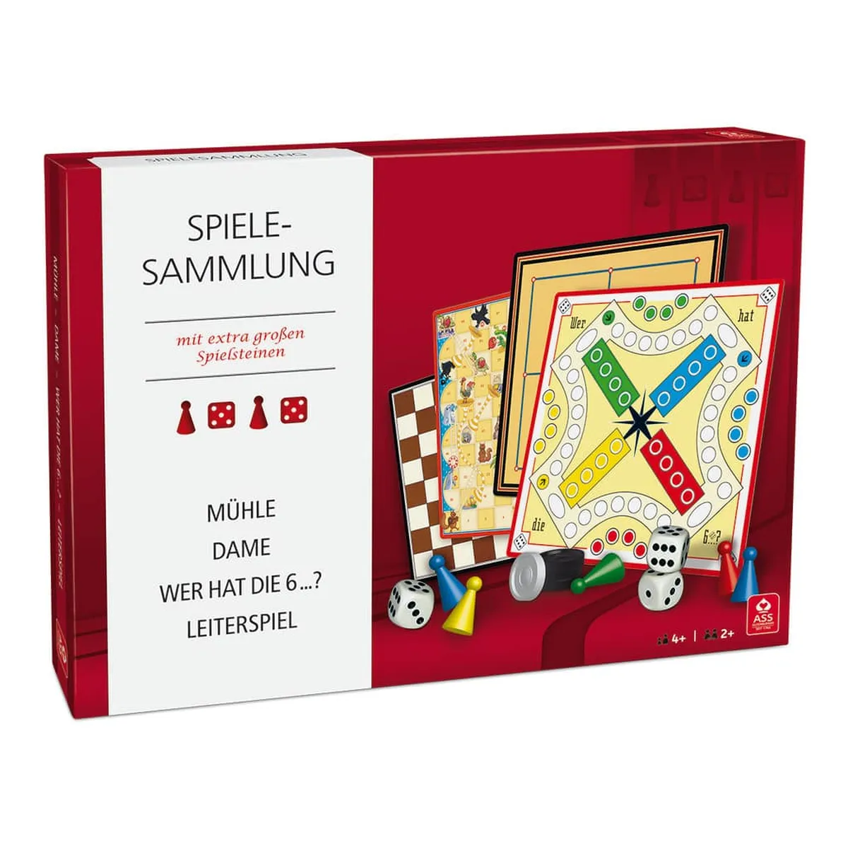 ASS Spielesammlung Senioren mit extra großen Spielsteinen