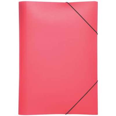 Gummizugmappe Lucy Basic - A3, rot, PP, 3 Einschlagklappen