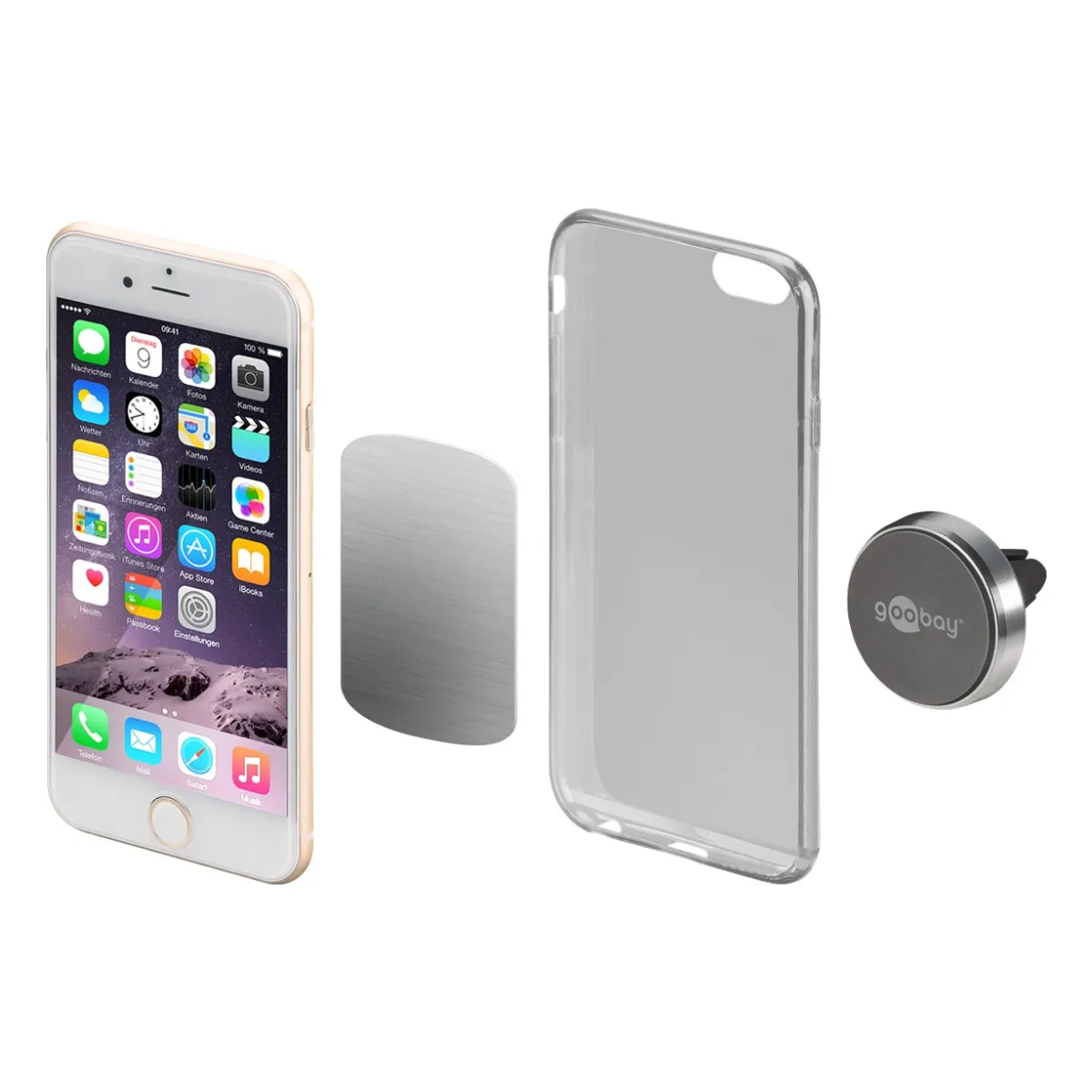 Goobay Magnethalterungs-Set im Slim Design