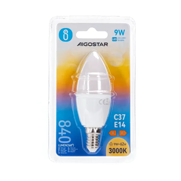 Aigostar LED 'Kerze' E14, 9W