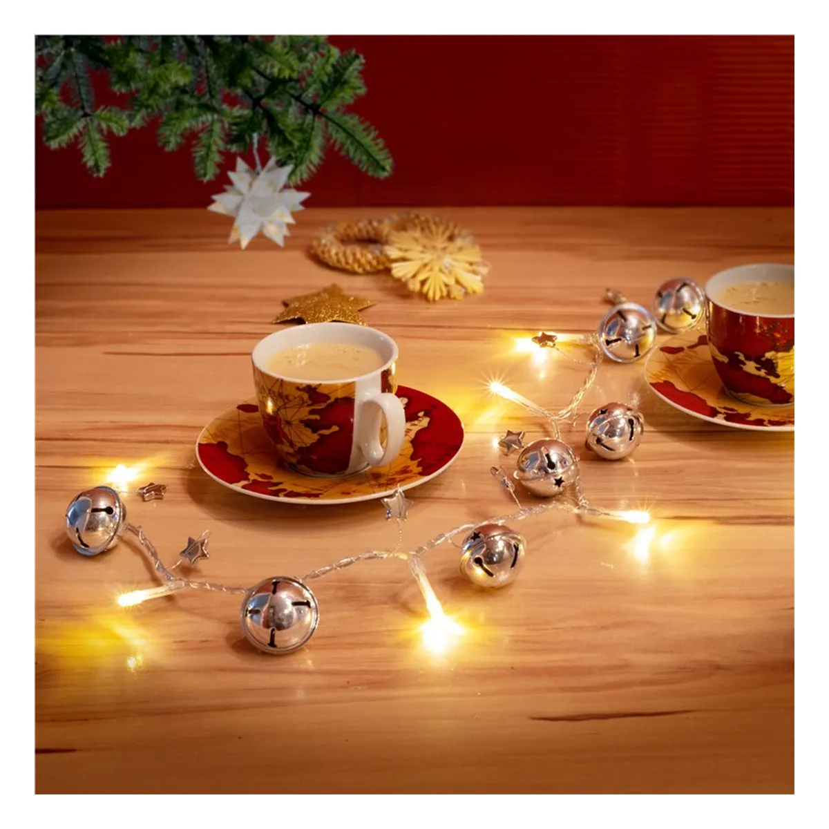 Goobay 10er LED-Lichterkette 'Glöckchen'