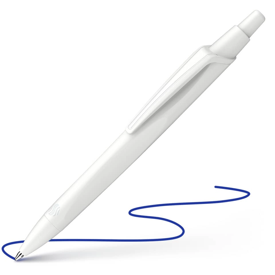 Kugelschreiber Reco - M, weiß/blau