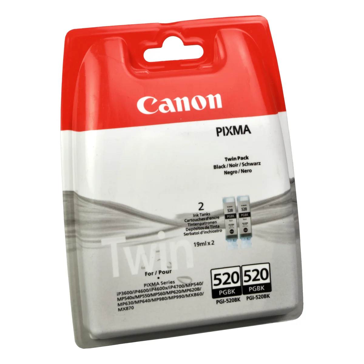 2 Canon Tinten 2932B019 PGI-520BK schwarz
