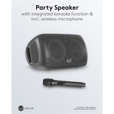 Waveaudio 60W Partylautsprecher 