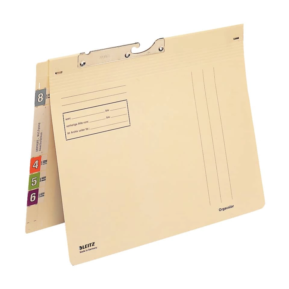Leitz Pendelhefter Orgacolor®, kfm. Heftung, Kraftkarton, chamois