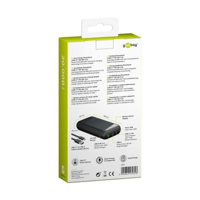 Schnelllade-Powerbank 20.000 mAh (USB-C™ PD, QC 3.0)