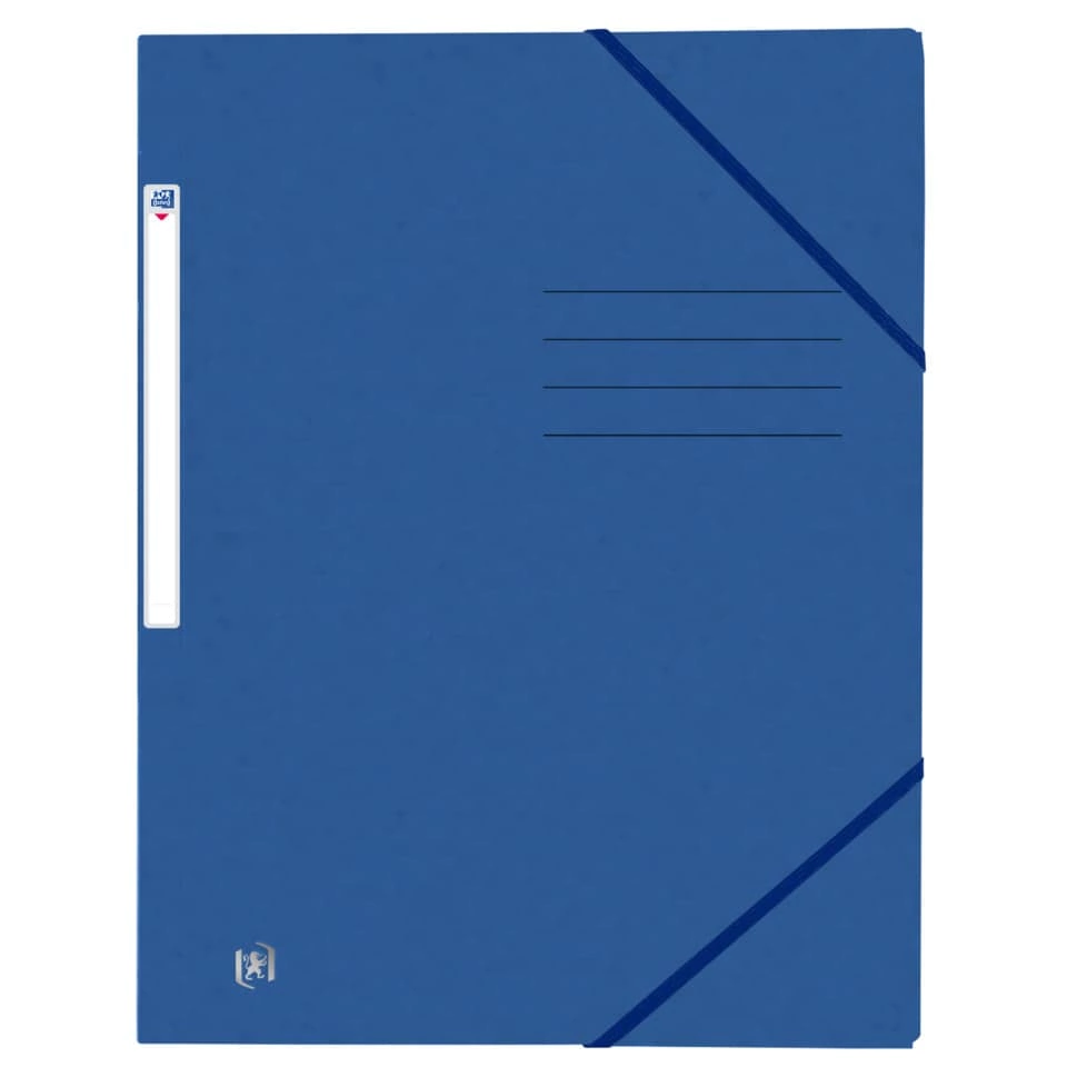 Eckspannermappe TOPFILE+ - A4, Rückenschild, Karton, blau