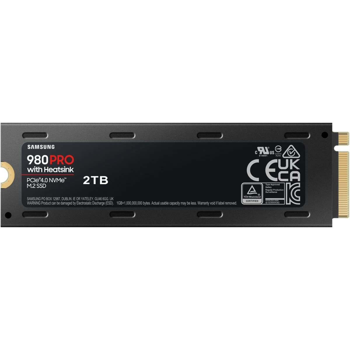 SAMSUNG SSD M.2 2TB Samsung 980 PRO Heatsink NVMe PCIe 4.0 retail