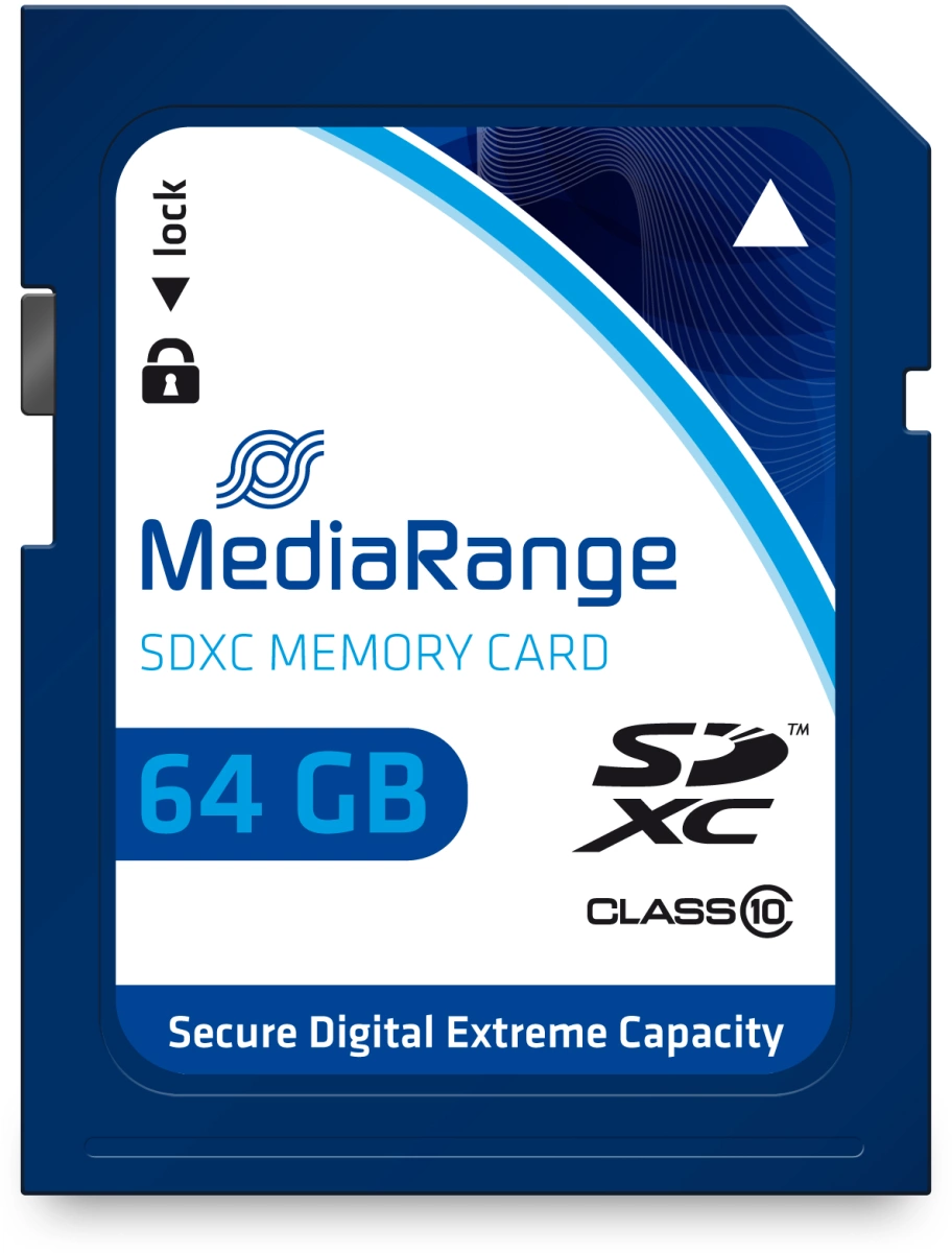 MediaRange SDXC Speicherkarte, Klasse 10, 64GB
