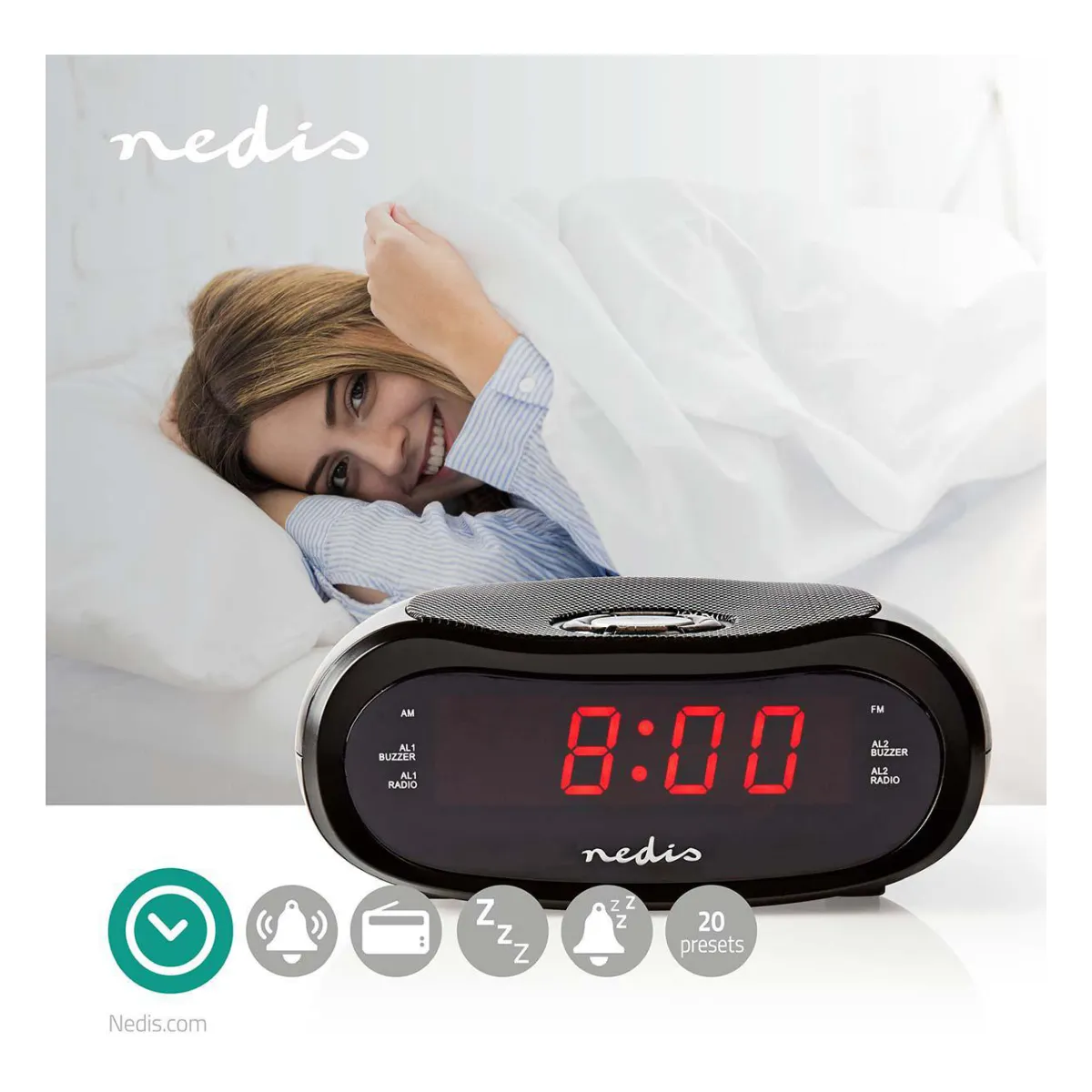 Nedis Digital-Wecker-Radio