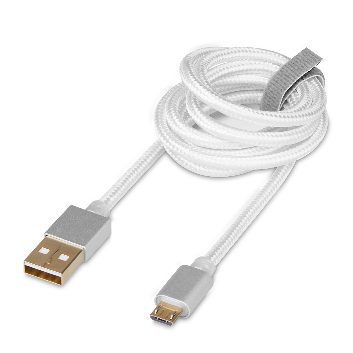 Datenkabel Elox MicroUSB 1m Silber