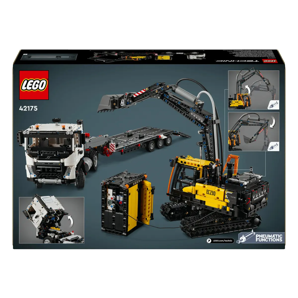 LEGO® Technic Volvo FMX LKW mit EC230 Electric Raupenbagger 42175