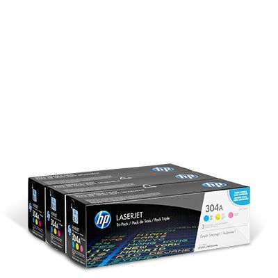 HP 304A Toner MultiPack cyan magenta gelb 8.400 Seiten (CF372AM)