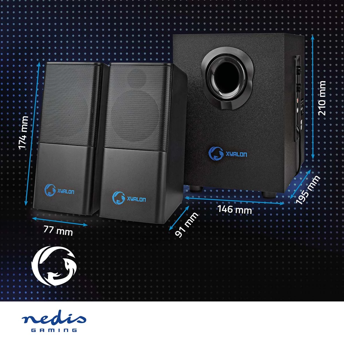 Nedis Gaming-Lautsprecher Nedis Gaming-Lautsprecher