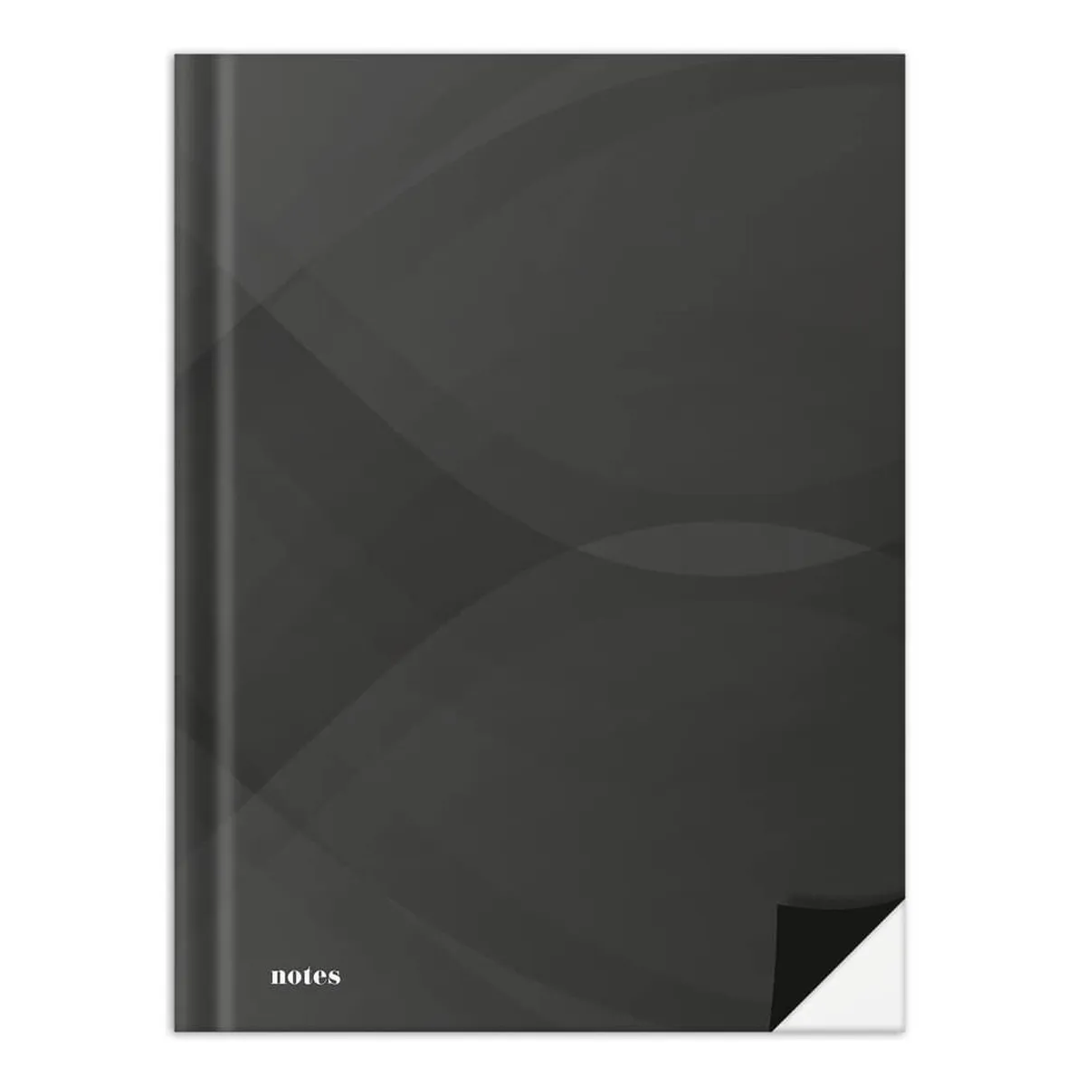 RNK Verlag Notizbuch - A4, Hardcover, blanko, 96 Blatt, schwarz