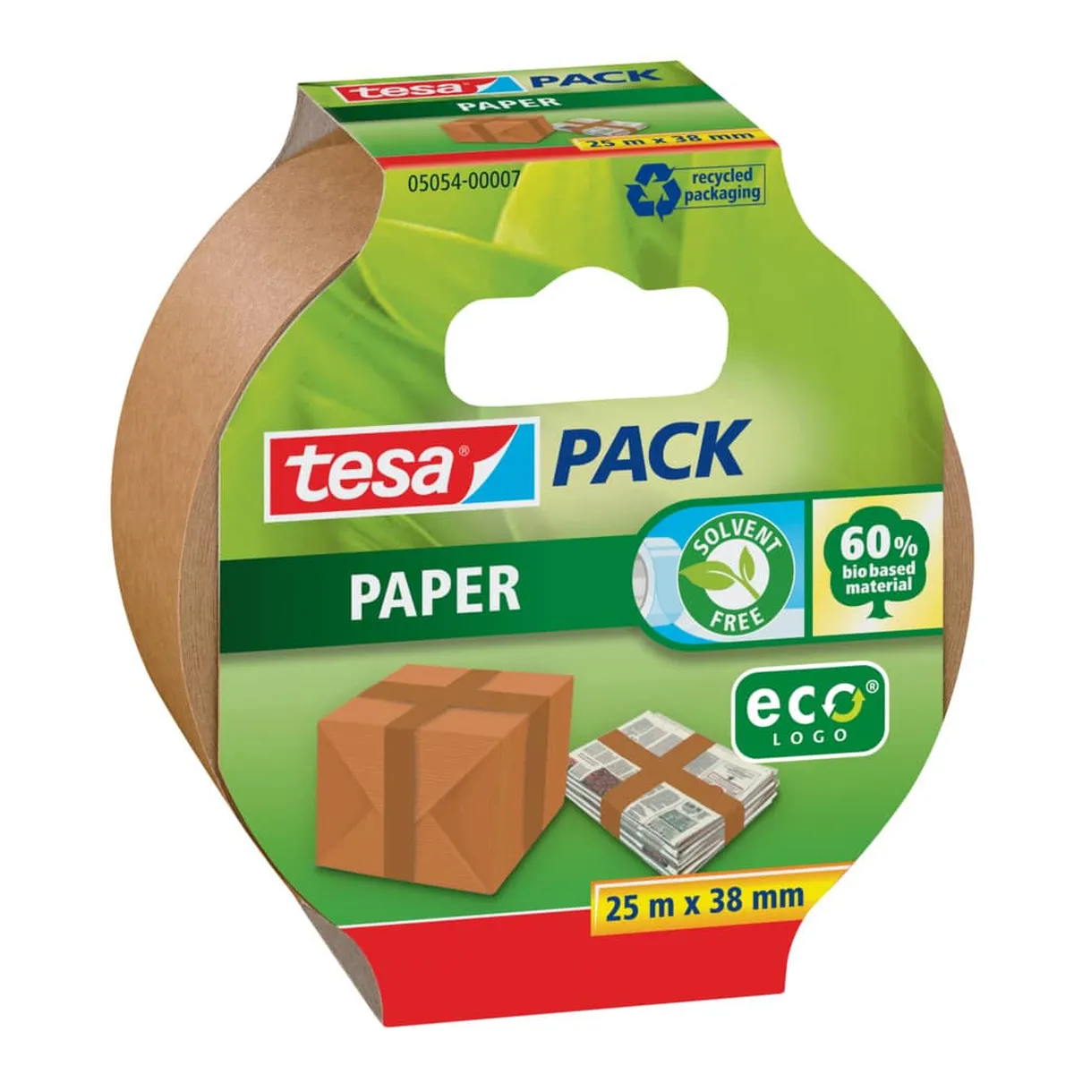 tesa® Verpackungsklebeband pack® Papier - 25 m x 38 mm, beige