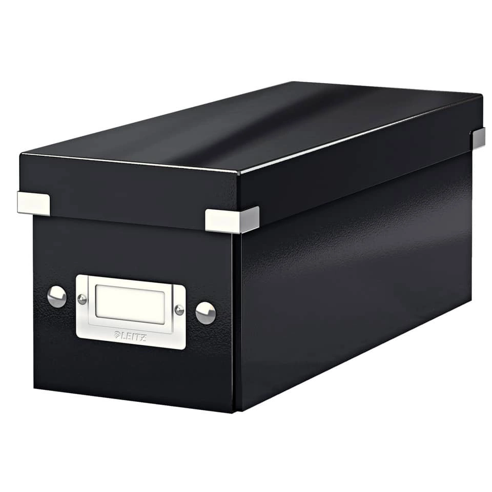 Leitz Archivbox WOW Click & Store - CD, schwarz