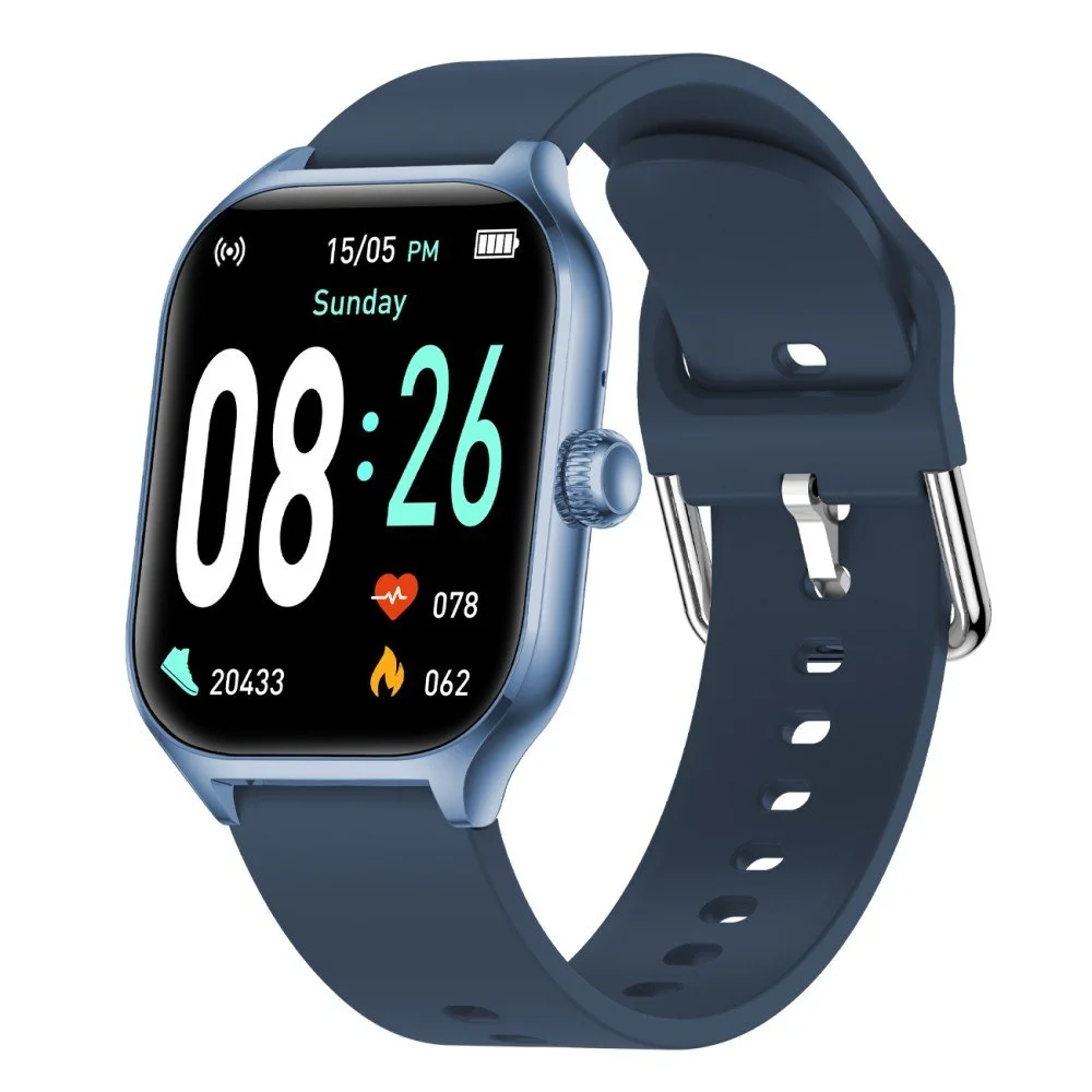Fontastic Timor Smartwatch mit 2,01“ Display, BT Call, blau