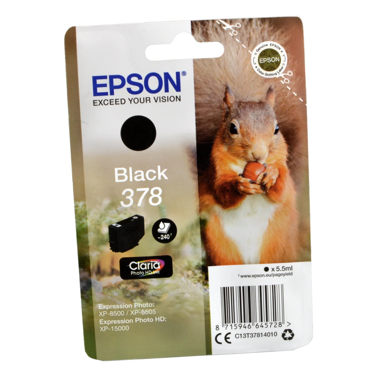 Epson Tinte C13T37814010  378  schwarz