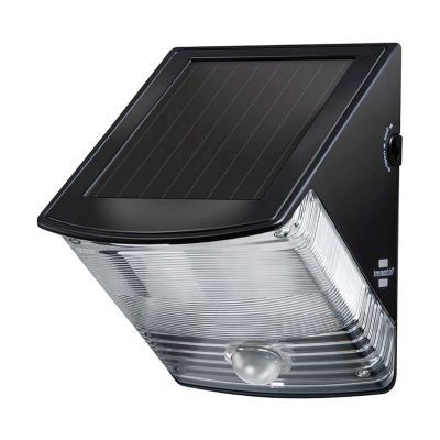 Solar-Wandleuchte 2 LED Schwarz