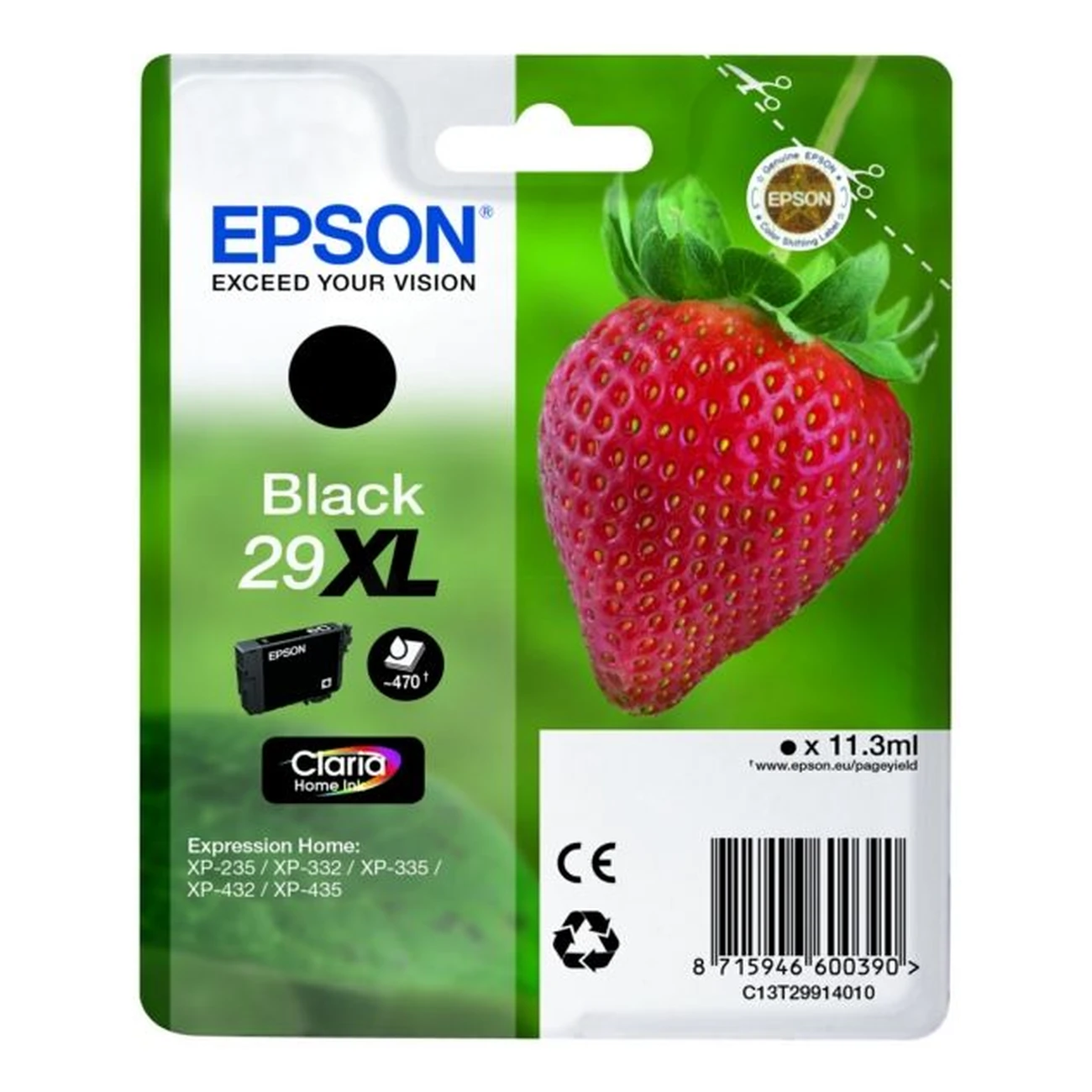 Druckerpatrone Epson 29XL schwarz 11,3 ml | 470 Seiten (C13T29914010)