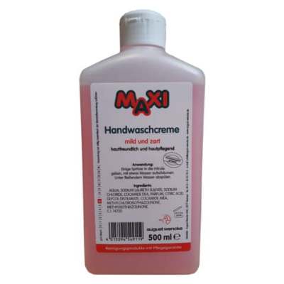 MAXI Handwaschcreme - 500 ml (Euroflasche)