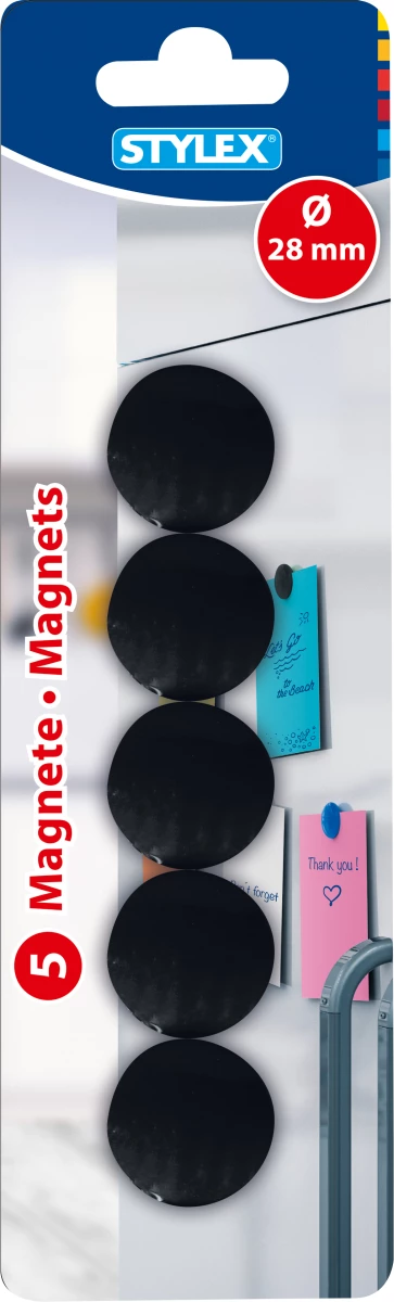 Stylex Magnete, Ø 28 mm, 5 Stück