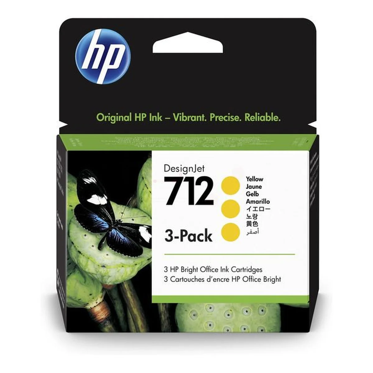 Druckerpatronen MultiPack HP 712 gelb 87 ml (3ED79A)