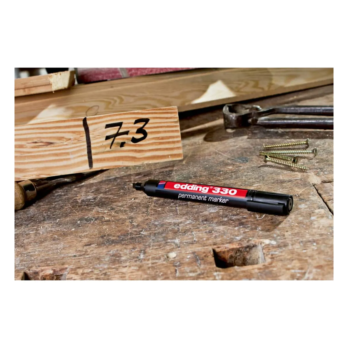 Edding Permanentmarker - nachfüllbar, 1 - 5 mm, schwarz