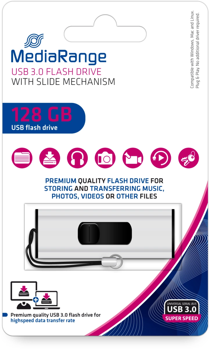 MediaRange USB Speicherstick 3.0 | 128 GB 