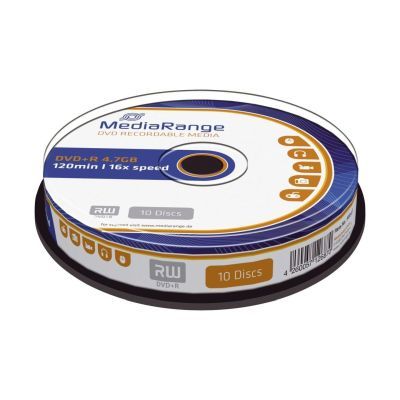 DVD+R - 4.7GB/120Min, 16-fach/Spindel, Packung mit 10 Stück