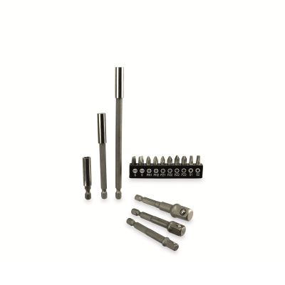 Masterproof Bit-u.Bohrfutter-Adapter-Satz 16-teilig