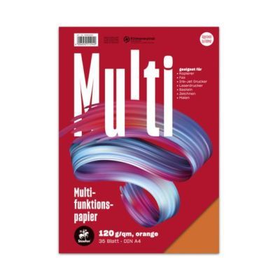 Multifunktionspapier 7X PLUS - A4, 120 g/qm, orange, 35 Blatt