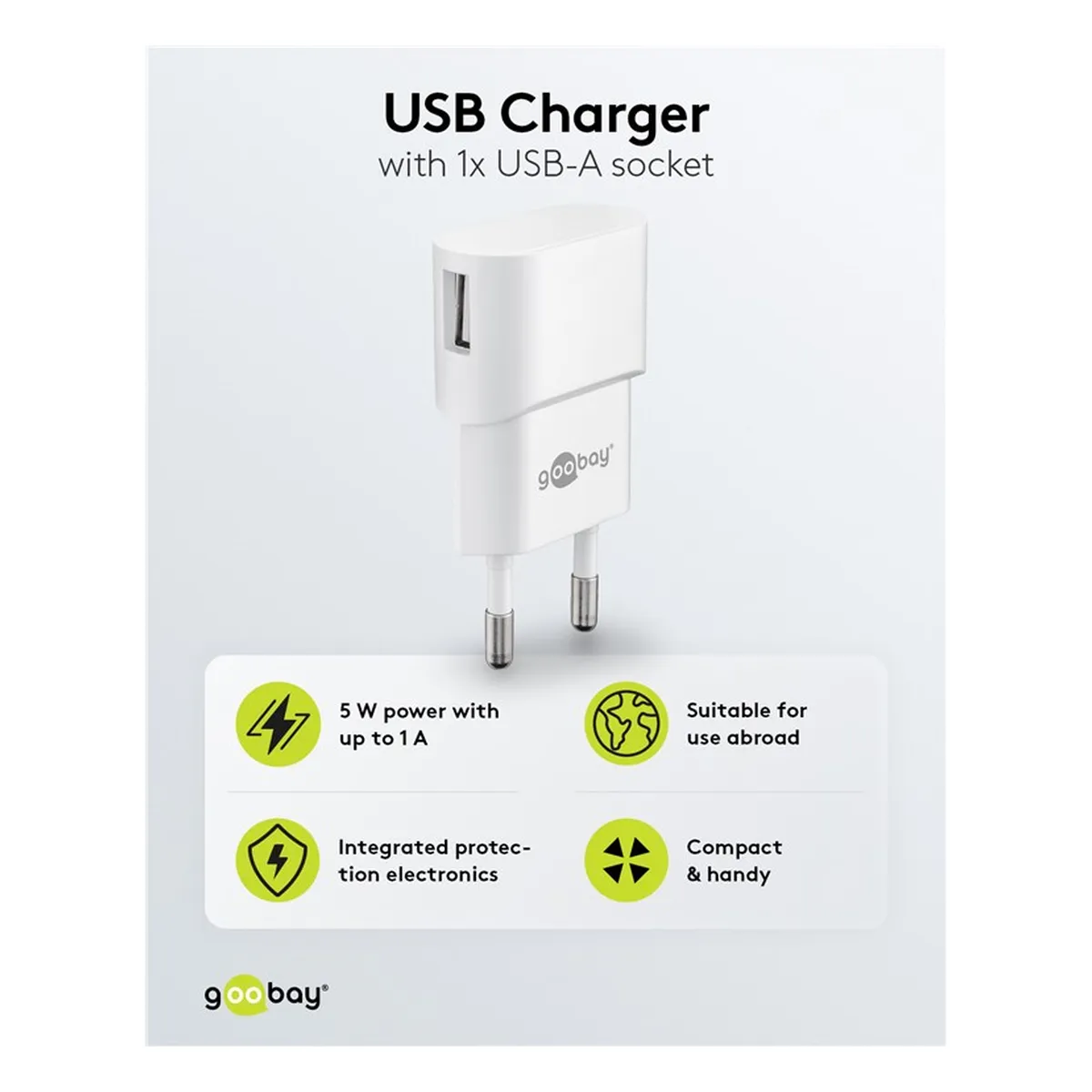 Goobay USB Ladegerät 1 A