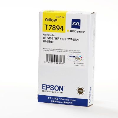 Epson Druckerpatrone 'T7894XXL' gelb 34 ml