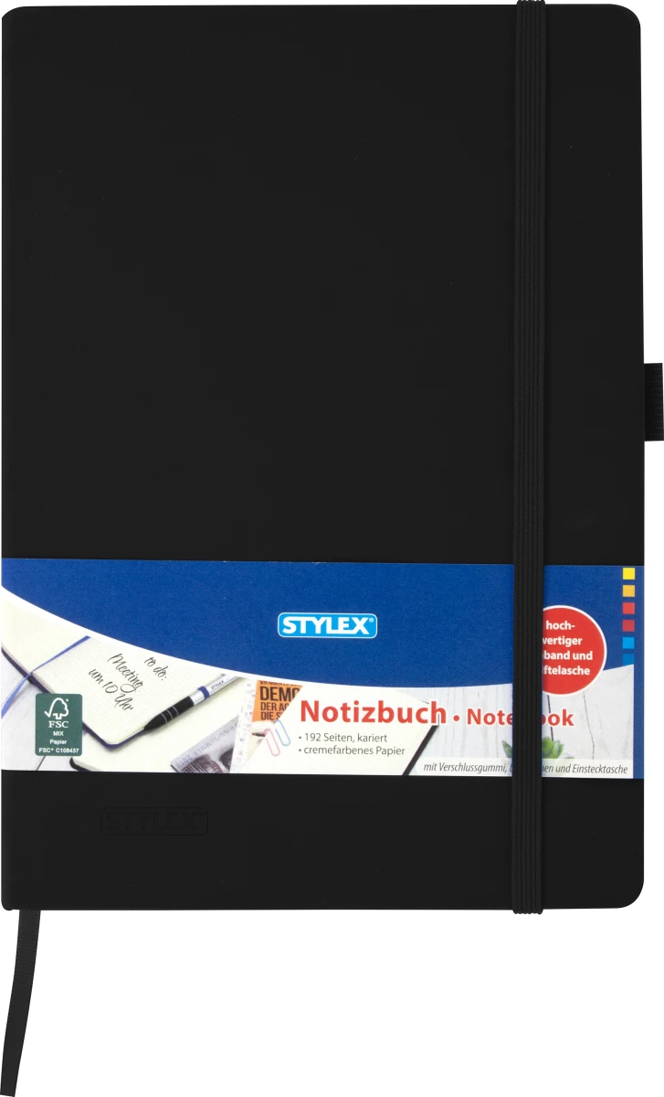 Stylex Notizbuch, 14,8 x 21,0 cm, PU-Einband