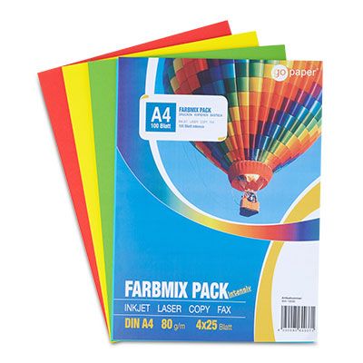 Farbiges Kopierpapier, 80g/m², 100 Blatt