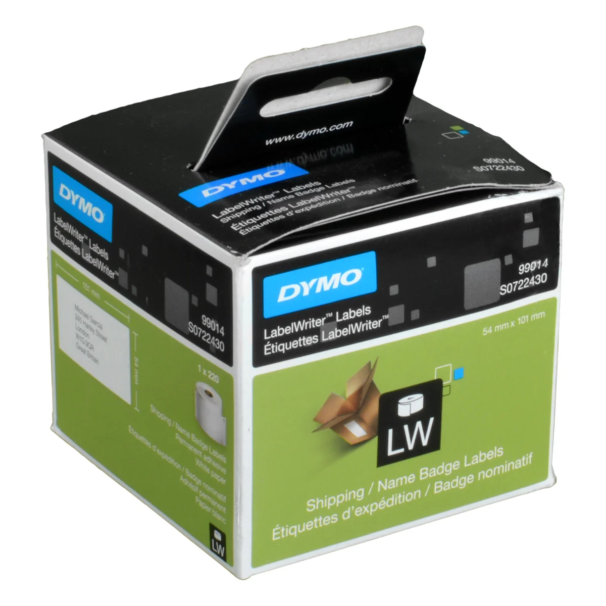Dymo Labelwriter-Etiketten 99014 (S0722430) weiß, 54 x 101mm, 220 St.