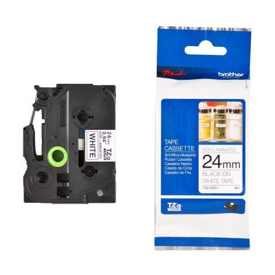 Brother Schriftband 24 mm TZE-N251 schwarz auf weiß 8 m