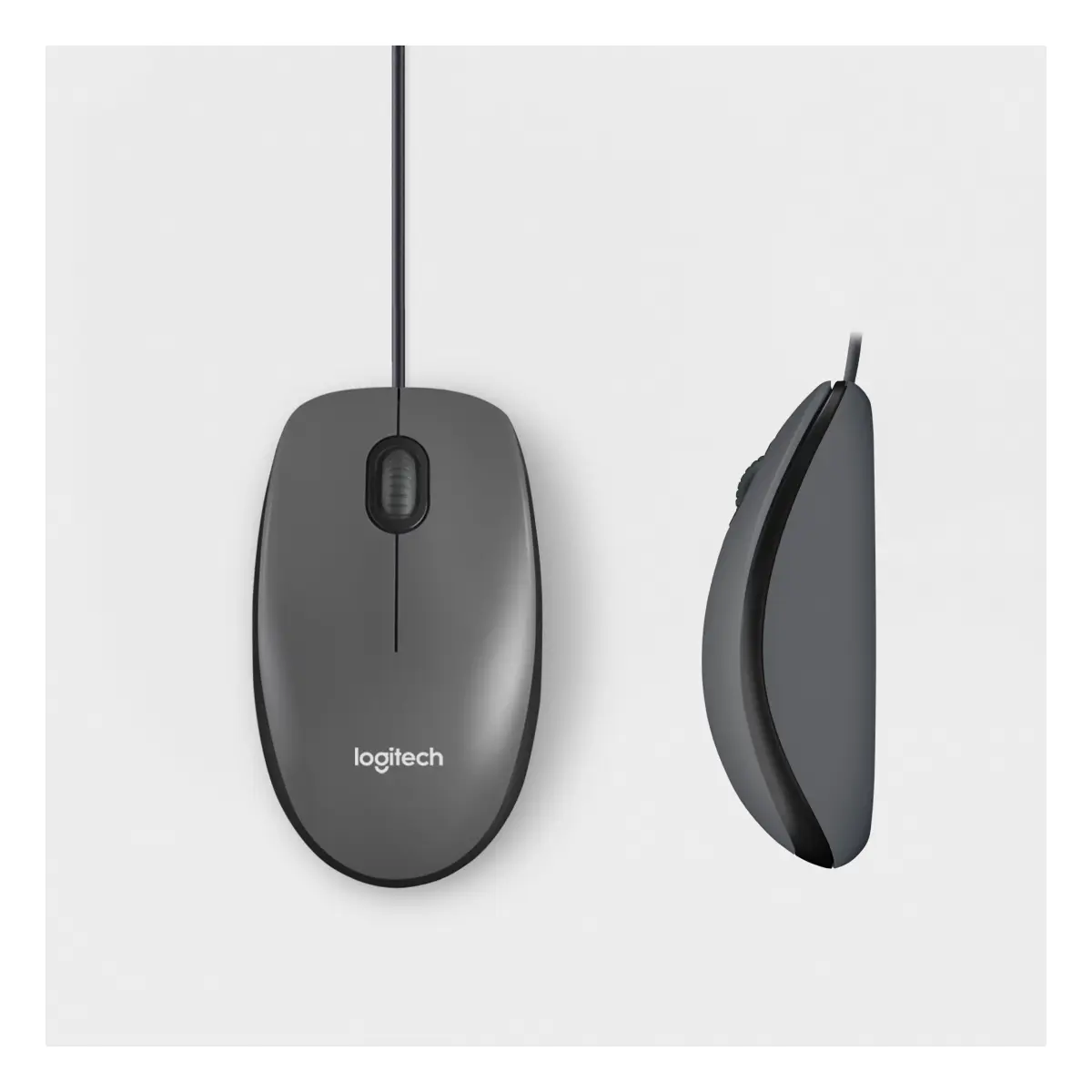 Logitech Mouse M100 grau
