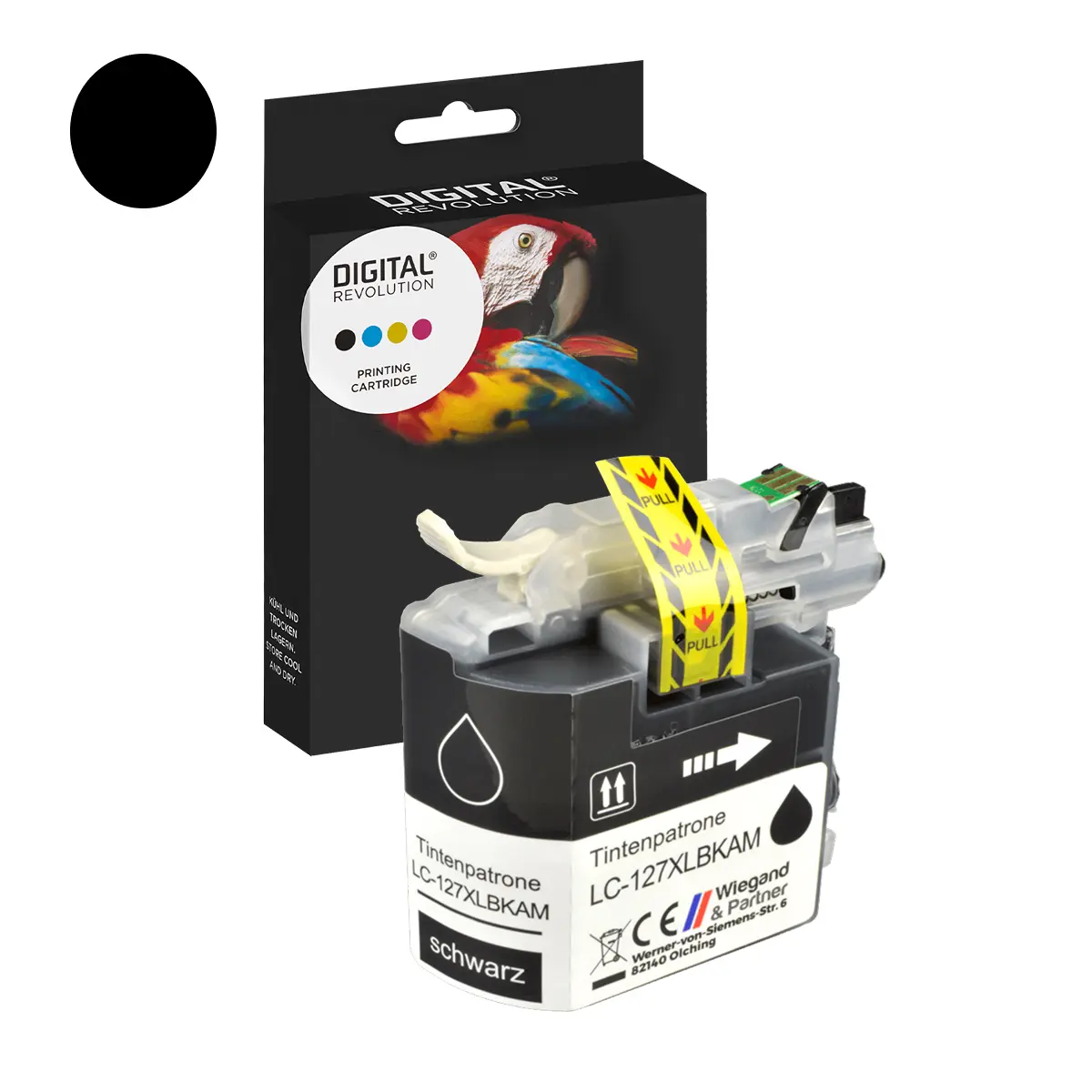 Brother LC-127 / 129 BK - alternative Patrone 'schwarz' 30 ml | 1.400 Seiten - Digital Revolution Brother LC-127 / 129 BK - alternative Patrone 'schwarz' 30 ml | 1.400 Seiten - Digital Revolution