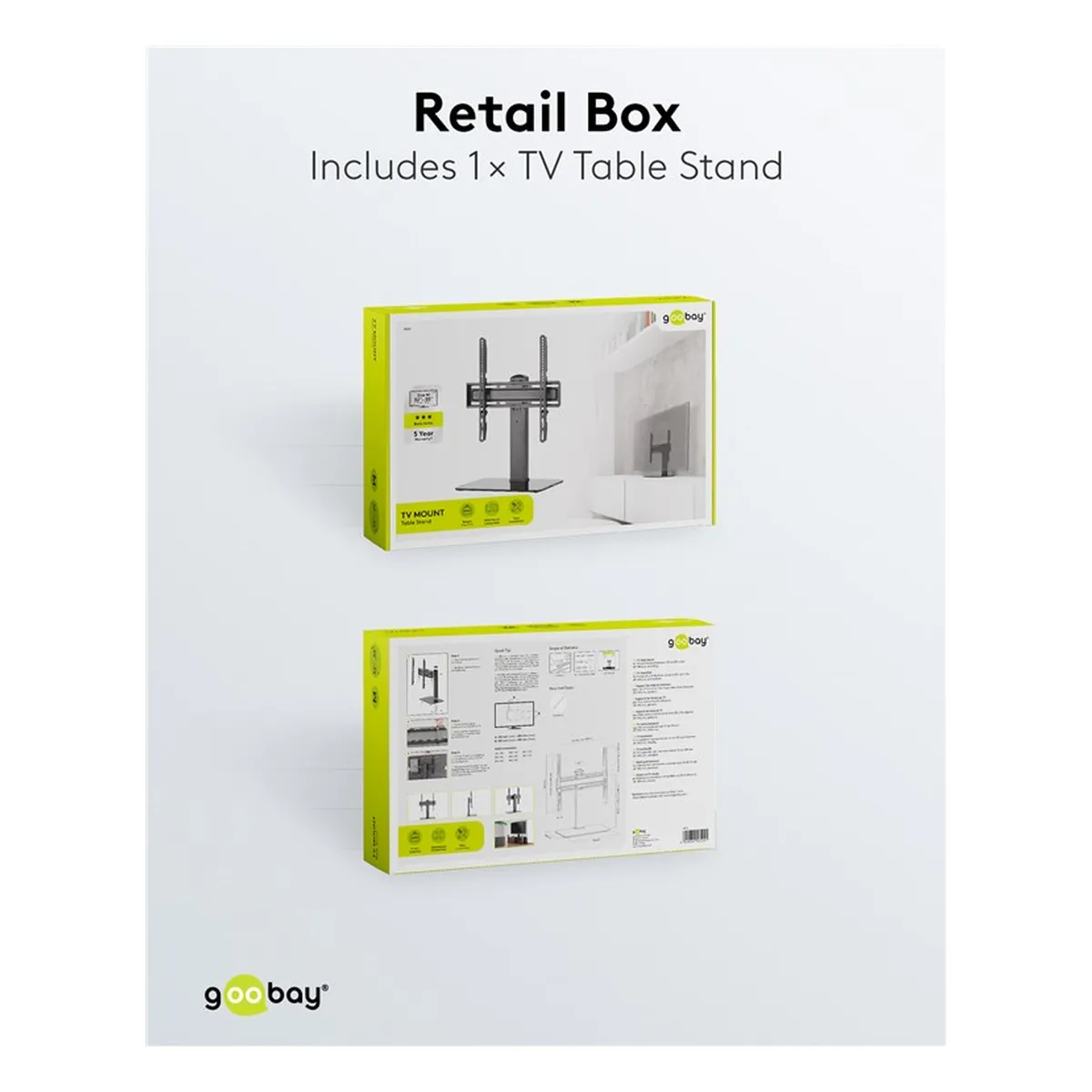 Goobay TV-Standfuß Basic Fix