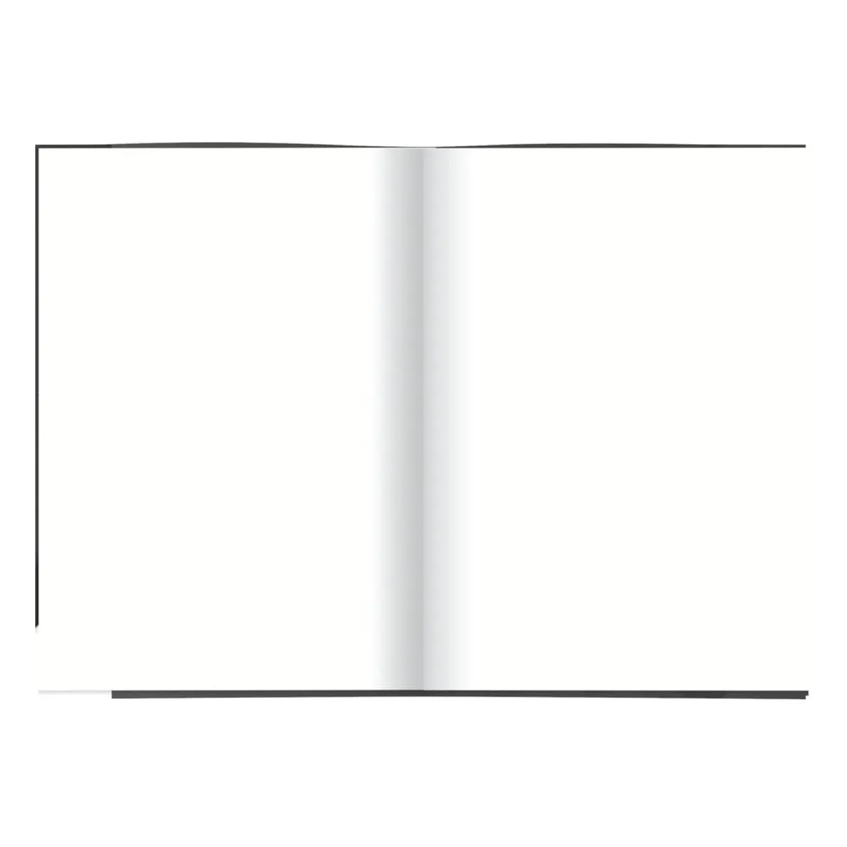RNK Verlag Notizbuch - A4, Hardcover, blanko, 96 Blatt, schwarz