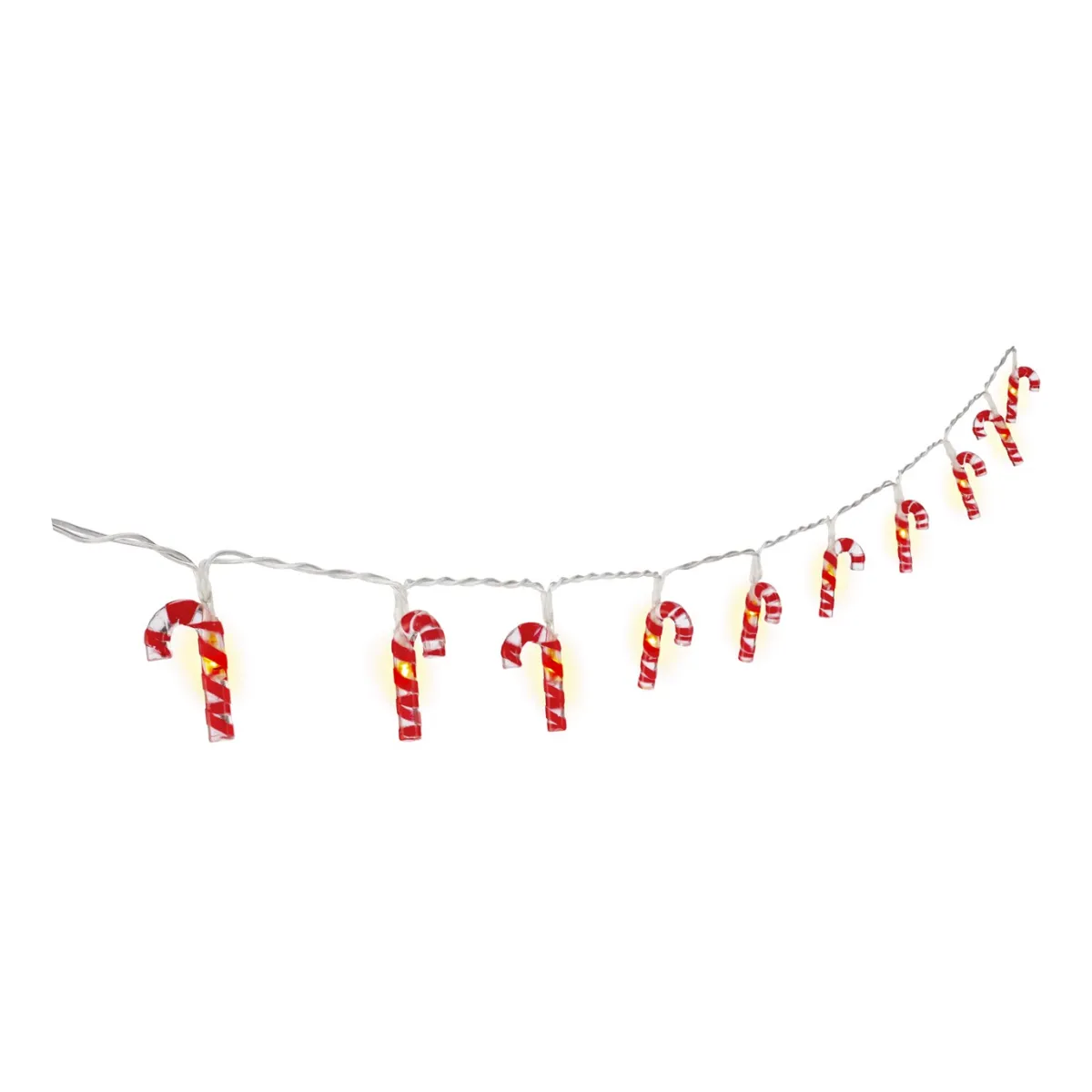 Goobay 10er LED-Lichterkette 'Zuckerstangen'