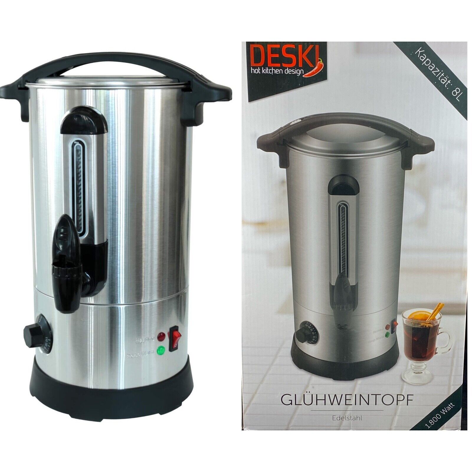 Glühweinbehälter 8 Ltr. 1800W