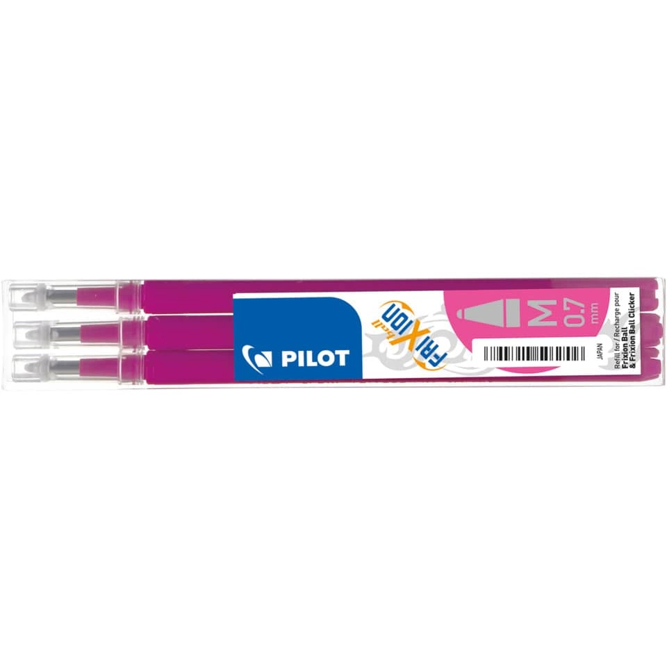 Tintenrollermine FriXion BLS-FR7 - 0,4 mm, pink, 3er Pack