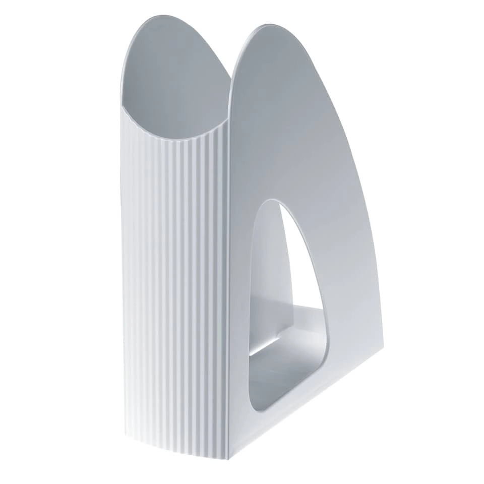 HAN Stehsammler TWIN - DIN A4/C4, standfest, modern, lichtgrau