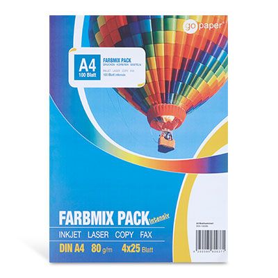 Farbiges Kopierpapier, 80g/m², 100 Blatt