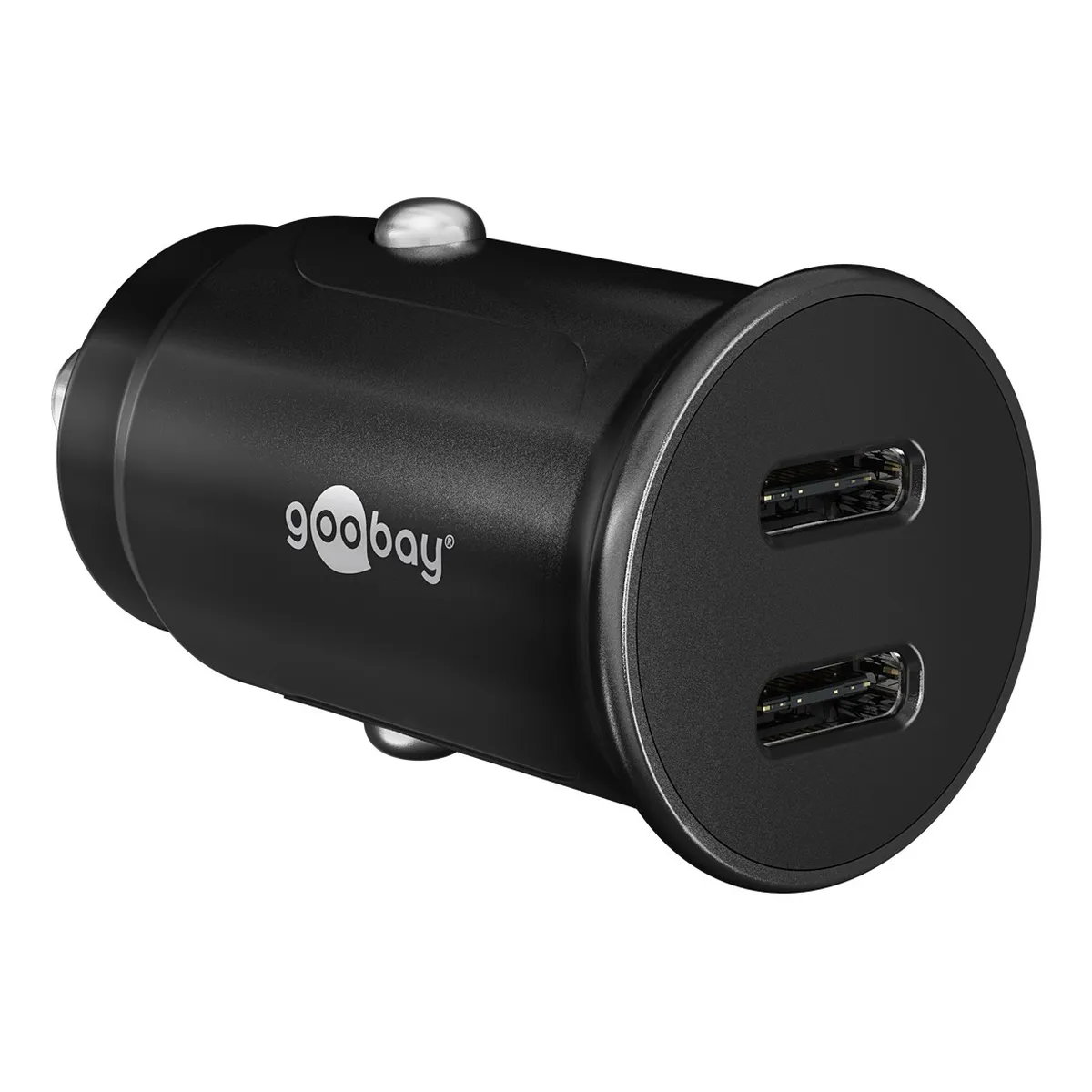 Goobay Dual-USB-C™ PD Auto Schnellladegerät (Power Delivery)