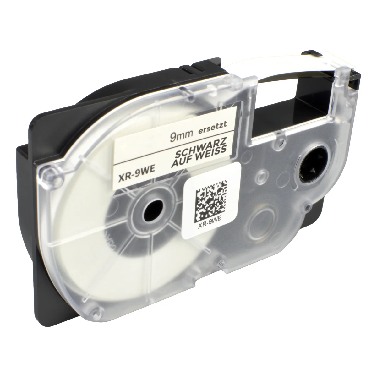 Casio XR-9WE1 alternatives Beschriftungsband 'schwarz auf weiß' 9mm x 8m - Digital Revolution
